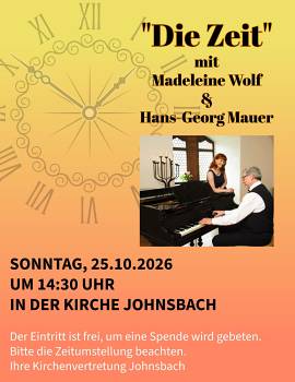 musikaliche Andacht mit Madeleine Wolf und Hans- Georg MauerGottesdienst